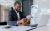 African american businessman reading good news, man inside office workplace holding mail envelope letter with good news, boss in business suit mature and adult